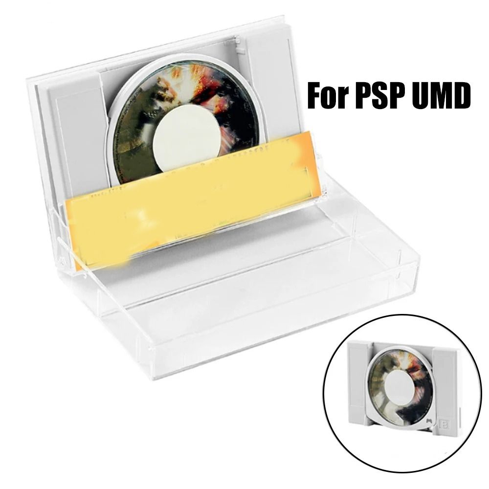 Retro Gaming Case - クリアカセット収納ボックスレトロゲーム DIY ゲームカセット収納ボックスハードケースゲームカードホルダー PSP UMD ゲームアクセサリー用