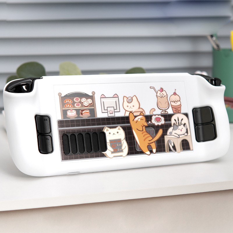 Retro Gaming Case - スクラッチスチームカバーケース,スチームデッキ用の滑り止めケース,かわいいハードPCコンソールカバー,工芸品,カフェテリアのハウジング,滑り止め