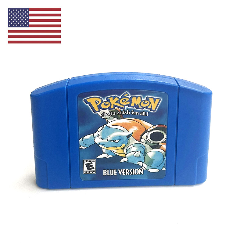 Retro Gaming Handhelds - アメリカ版 NTSC 英語版 ポケモン ブルー N64