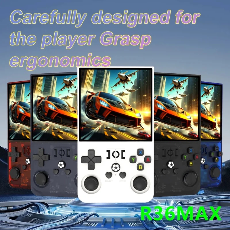 Retro Gaming R36S - 128G R36MAX携帯ゲーム機 4.0インチ大画面 21000+ゲーム搭載 PK R36S