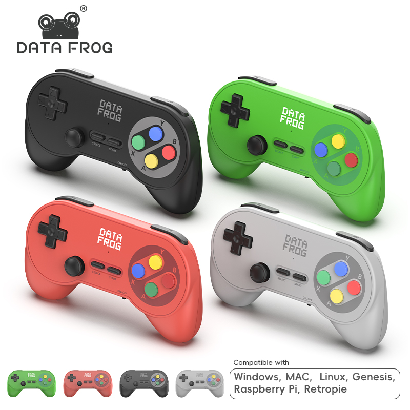 Retro Gaming Android - データフロッグ PC07 ワイヤレスレトロゲームコントローラー デュアルレシーバー ゲームパッド PC