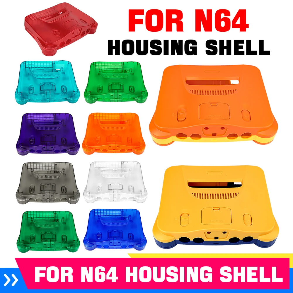 Retro Gaming Case - 11色の交換用レトロビデオゲームコンソールハウジングシェルカバーケース（N64ゲームコンソールアクセサリー用）