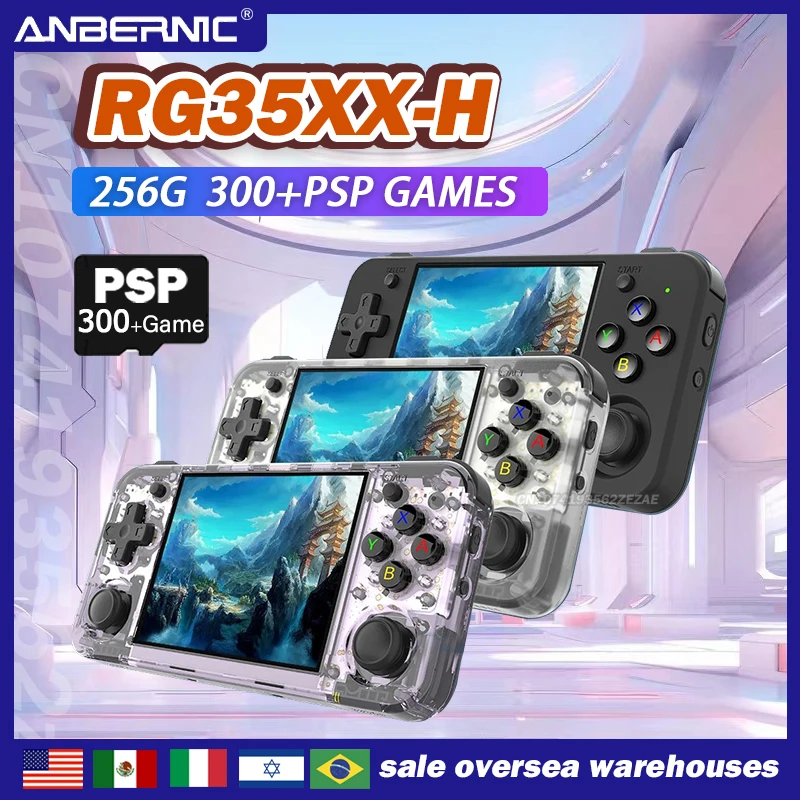 Retro Gaming Anbernic - ANBERNIC RG35XX H 携帯型ゲーム機 3.5インチIPSスクリーン レトロゲーム