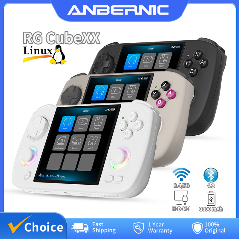 Retro Gaming Anbernic - ANBERNIC RG Cubexx レトロハンドヘルドゲームコンソール 3.95 