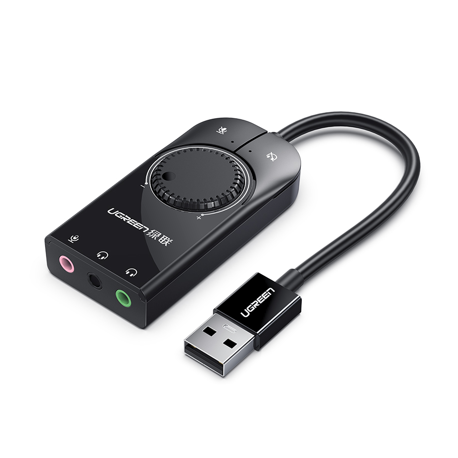 Controller Adapter Usb - UGREEN USBサウンドカード 外付けサウンドカード 音量調節付き USB -