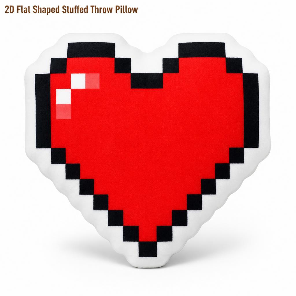 ピクセルハートゲーミングライフ愛レトロぬいぐるみ枕クッション - Retro Gaming Life のレビューと価格