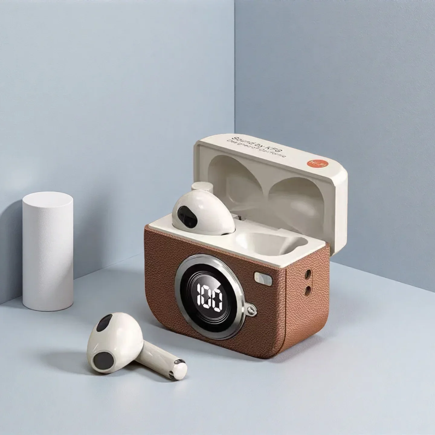 レトロなカメラ型ワイヤレスBluetoothイヤホン、インテ - Retro Gaming Case のレビューと価格