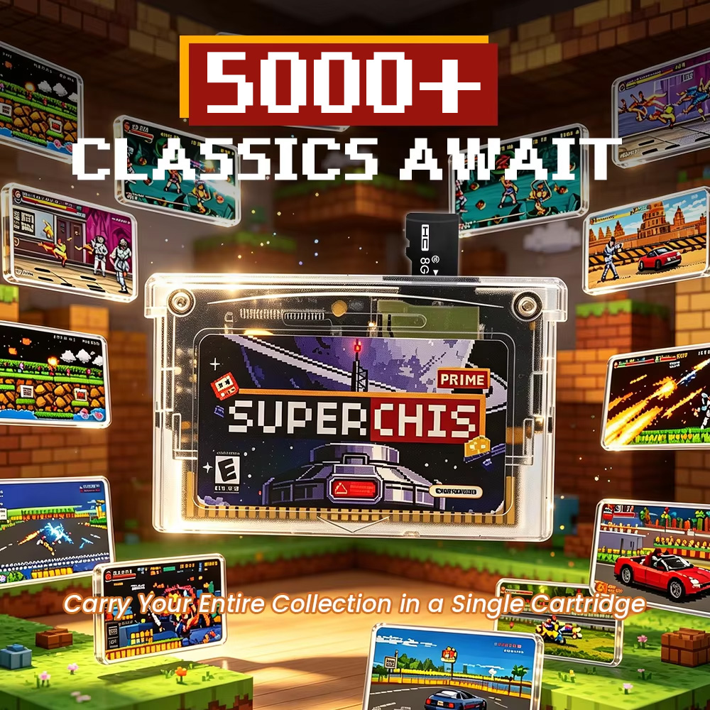 レトロスーパーチャイシスフラッシュゲームカートリッジ、8GB - Retro Gaming Handhelds のレビューと価格