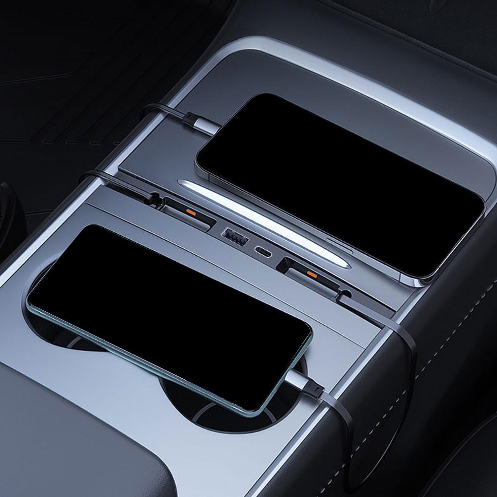 テスラ モデル3/Y/YL用 車載センターコンソール ドッキ - Controller Adapter Usb のレビューと価格