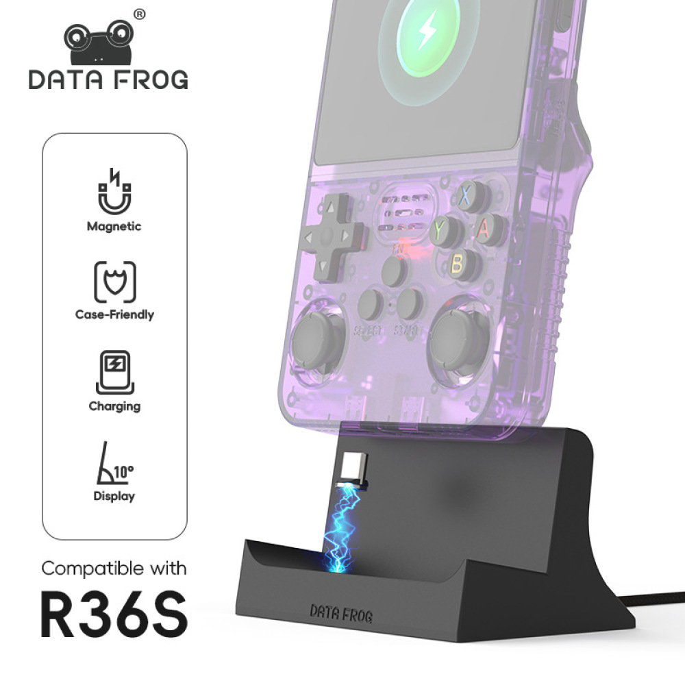 R36Sゲーミングコンソール用マグネティック充電ベース、Ty - Retro Gaming R36S のレビューと価格