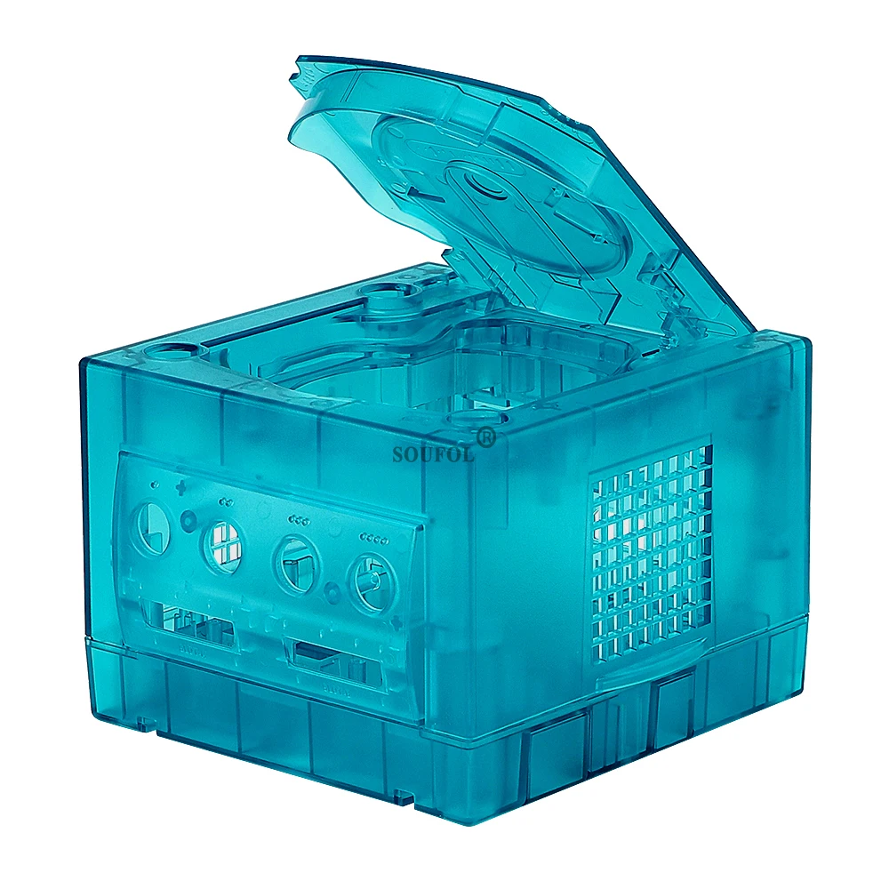 アイスブルー交換ケースゲームキューブシェル透明ハウジングシェ - Retro Gaming Handhelds のレビューと価格