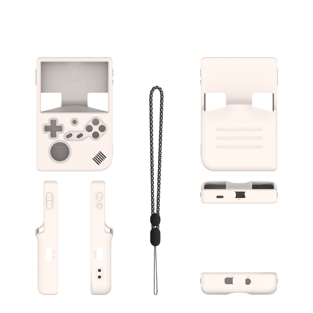 ゲーム機用シリコン保護ケース,落下防止,無地,rg40xxv - Retro Gaming Case のレビューと価格