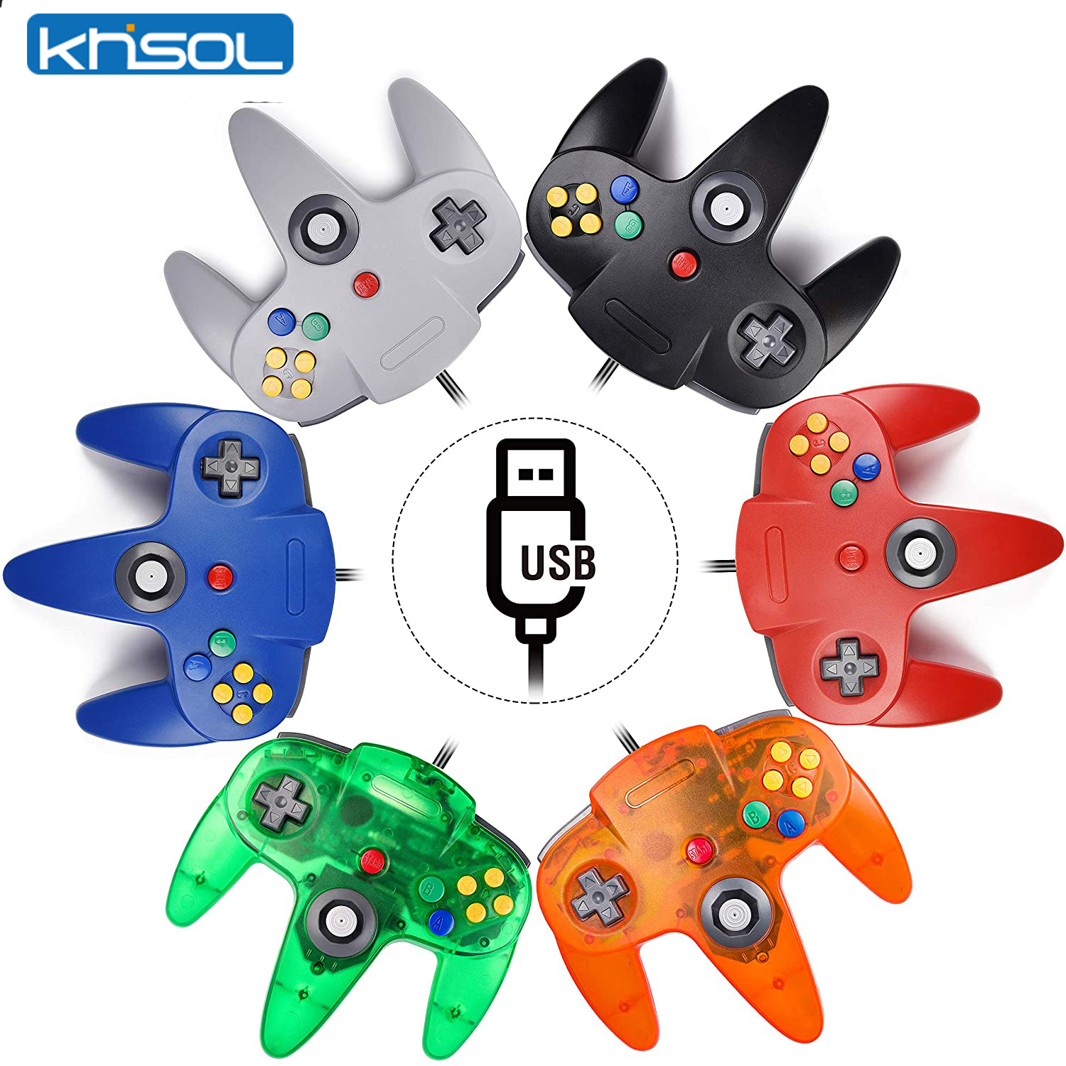 N64 コントローラクラシック USB 有線リモートゲームパ - Retro Gaming On のレビューと価格