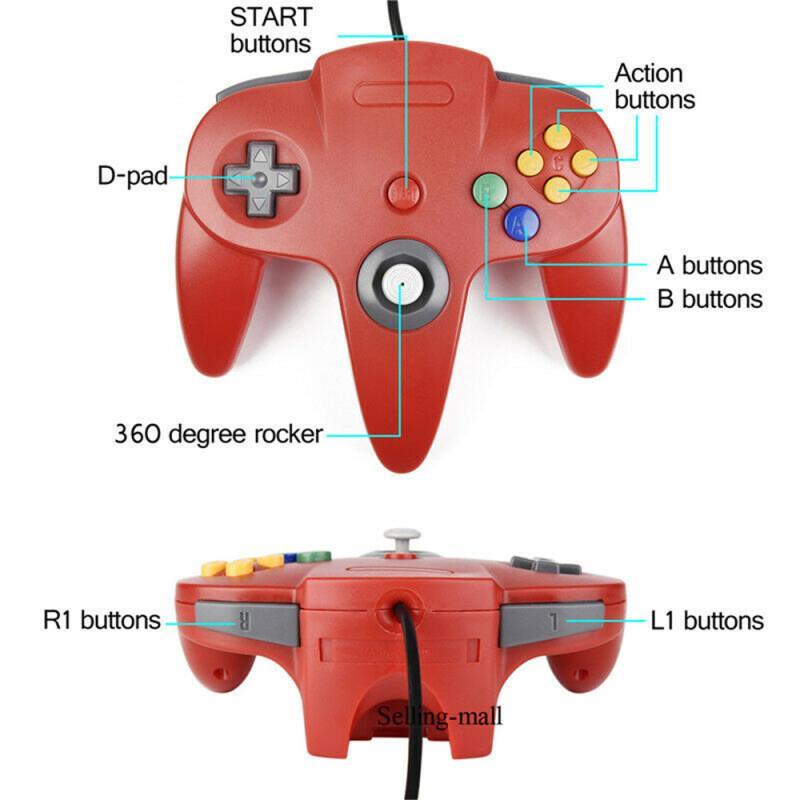 N64 コントローラクラシック USB 有線リモートゲームパ - Retro Gaming On のレビューと価格